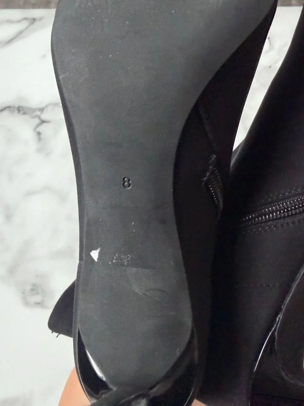 Jeffrey Campbell Black Pointed Toe Booties Size 8